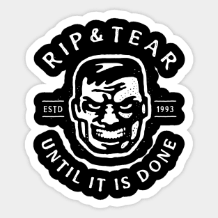 Rip And Tear - IDKFA Sticker